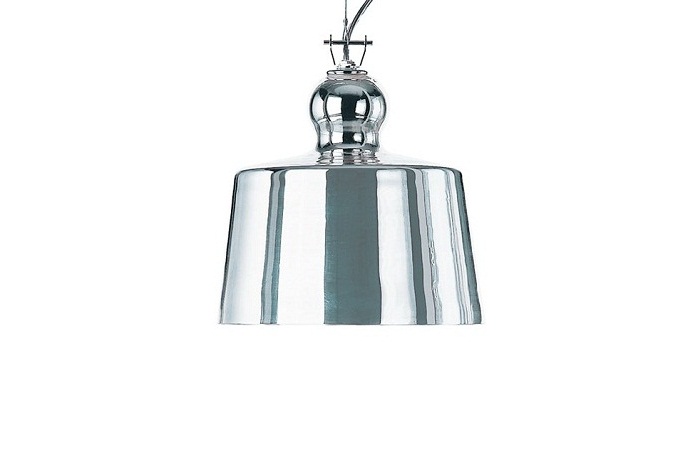Acquatinta Silver Pendant Lamp by Produzione Privata Lamps